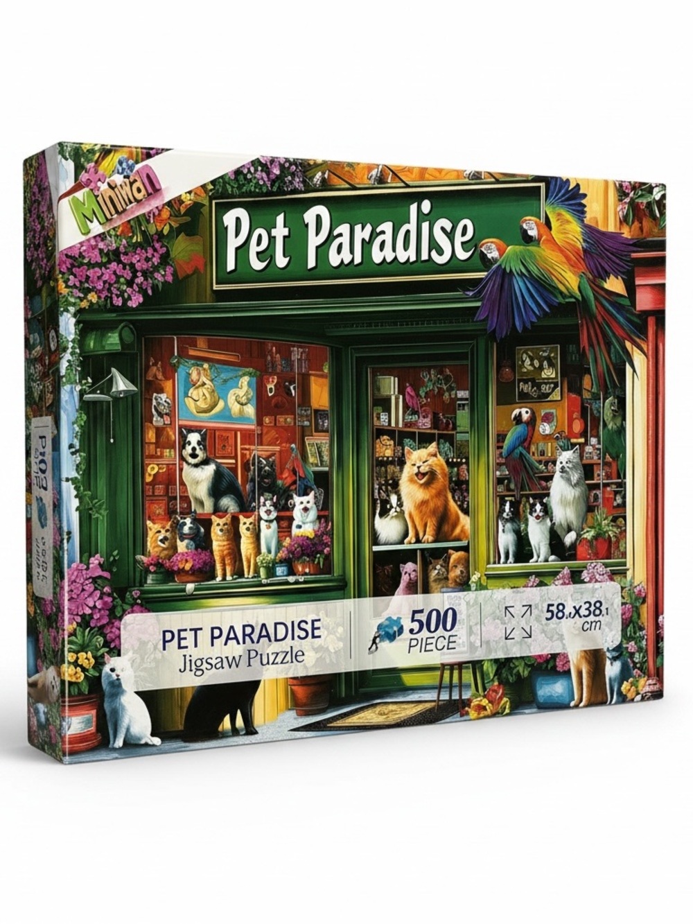 🧩500-Piece Puzzle “Pet Paradise” (Like New)🧩